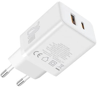 Сетевое зарядное Baseus Cube Fast Charger C+U 20W P10111403213-00 (белый) - 1/1