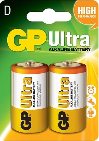 Батарейка GP Ultra Alkaline D 2 шт. - 1/1
