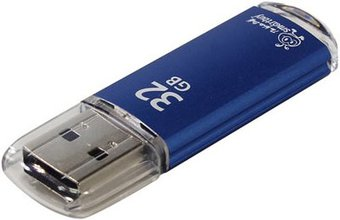 USB Flash SmartBuy V-Cut 32GB (голубой) [SB32GBVC-B] - 1/1