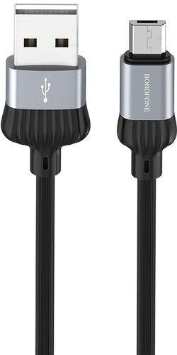 Кабель Borofone BX28 microUSB 1 м (серый) - 1/1