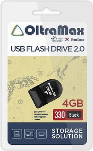 USB Flash OltraMax 330 4GB (черный) - 1/1