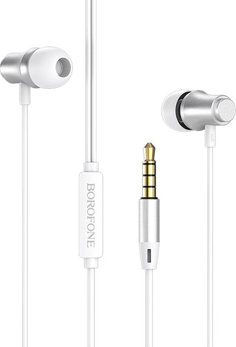 Наушники Borofone BM29 (серебристый/белый) - 1/1