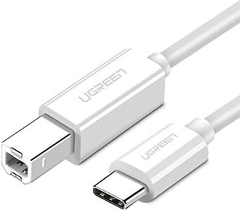 Кабель Ugreen US241 40417 USB Type-B - USB Type-C (1.5 м, белый) - 1/1