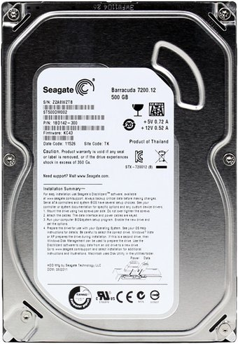 Жесткий диск Seagate Barracuda 7200.12 500GB ST500DM002 (восстановленный производителем) - 1/1