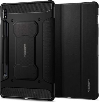 Чехол для планшета Spigen Rugged Armor Pro для Galaxy Tab S8/Tab S7 (черный) - 1/1