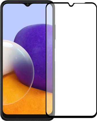 Защитное стекло KST Full glue для Samsung Galaxy A22 (черное) - 1/1