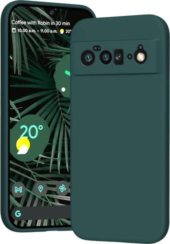 Чехол для телефона KST Silicone Cover для Google Pixel 6 Pro (темно-зеленый) - 1/1