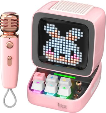 Беспроводная колонка Divoom Ditoo-Mic (розовый) - 1/1