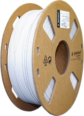 Пластик Gembird PLA 1.75 мм 1000 г (матовый светло-серый) - 1/1