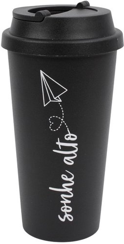 Стакан Darvish С крышкой SR-H-1664-1 (черный) - 1/1