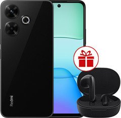 Смартфон Xiaomi Redmi 13 8GB/256GB с NFC международная версия (полуночный черный) и наушники Xiaomi Redmi Buds 4 Lite (черный) по акции - 1/1