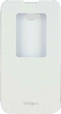 Чехол для телефона LG QuickWindow для LG L70 Dual (белый) - 1/1
