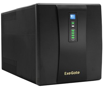 Источник бесперебойного питания ExeGate UNB-1500.LED.AVR.EURO.RJ.USB EP212521RUS - 1/1