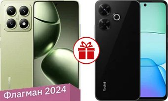 Смартфон Xiaomi 14T 12GB/256GB международная версия (лимонно-зеленый) и Xiaomi Redmi 13 6GB/128GB по акции - 1/1