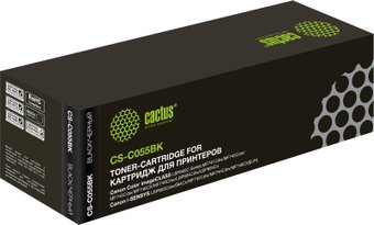 Картридж CACTUS CS-C055BK (аналог Canon 055H Black) - 1/1