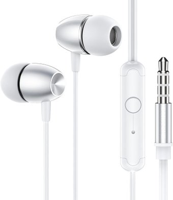 Наушники Borofone BM57 (серебристый/белый) - 1/1