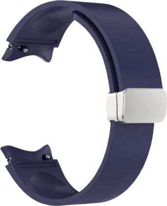 Ремешок Rumi Flex Buckle силиконовый для Samsung Galaxy Watch4/5/6 (20 мм, темно-синий) - 1/1