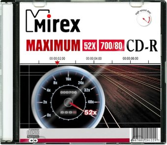 CD-R диск Mirex 700Mb 52x UL120052A8S (1 шт.) - 1/1