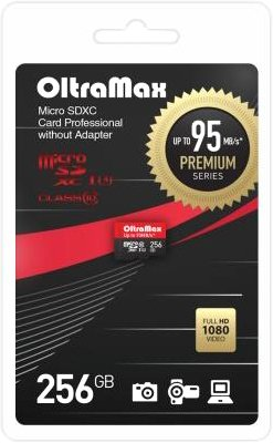 Карта памяти OltraMax Premium Series microSDXC 256GB OM256GCSDXC10UHS-1-PRU3 W - 1/1