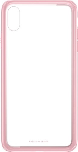 Чехол для телефона Baseus See-through Glass для iPhone Xs Max (розовый) - 1/1