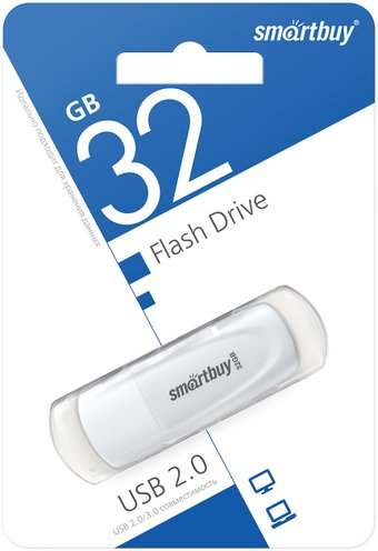 USB Flash SmartBuy Scout 32GB (белый) - 1/1