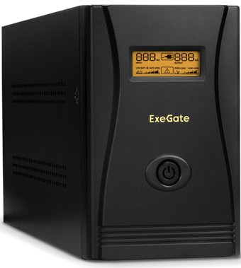 Источник бесперебойного питания ExeGate SpecialPro Smart LLB-2200.LCD.AVR.C13.RJ.USB - 1/1