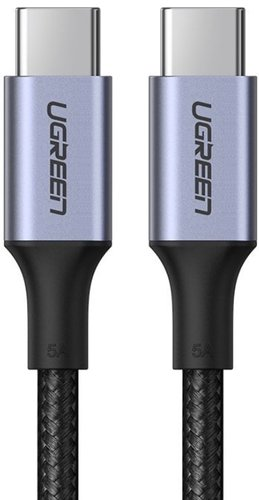 Кабель Ugreen US316 70428 USB Type-C - USB Type-C (1.5 м, черный) - 1/1