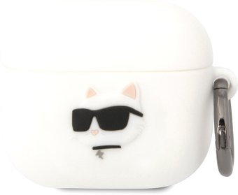 Чехол CG Mobile Karl Lagerfeld NFT 3D Choupette для AirPods 3 KLA3RUNCHH (белый) - 1/1