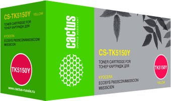 Картридж CACTUS CS-TK5150Y (аналог Kyocera TK-5150Y) - 1/1