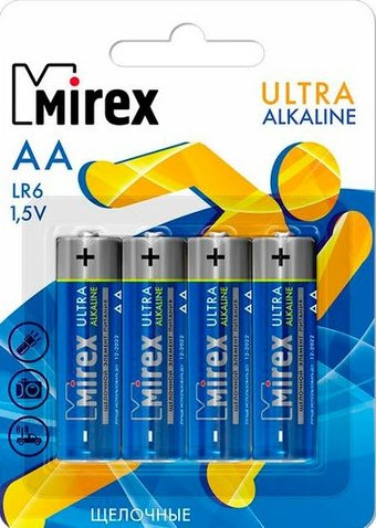 Батарейка Mirex Ultra Alkaline AA 4 шт LR6-E4 - 1/1