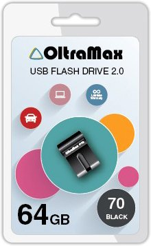 USB Flash OltraMax 70 64GB (черный) [OM-64GB-70-Black] - 1/1
