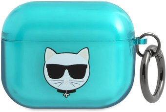 Чехол CG Mobile Karl Lagerfeld для AirPods Pro KLAPUCHFL (голубой) - 1/1