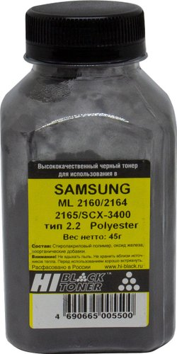 Тонер Hi-Black для Samsung ML-2160/2164/2165/SCX-3400 Polyester Тип 2.2 45 г - 1/1