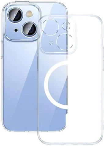 Чехол для телефона Baseus Crystal Series Magnetic Case для iPhone 14 (прозрачный) - 1/1
