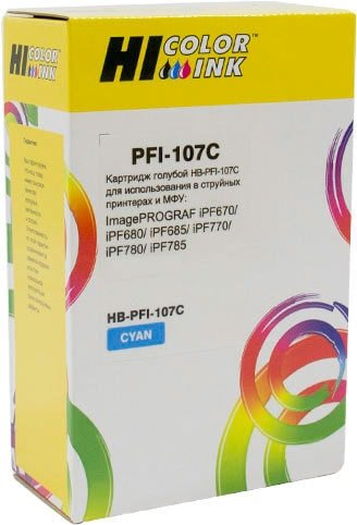 Картридж Hi-Black PFI-107C (аналог Canon PFI-107C) - 1/1