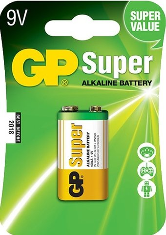 Батарейка GP Super Alkaline 9V - 1/1