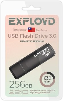 USB Flash Exployd 630 256GB (черный) - 1/1