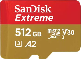 Карта памяти SanDisk Extreme SDSQXAV-512G-GN6MA microSDXC 512GB - 1/1