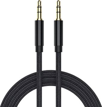 Кабель USBTOP 3.5 мм - 3.5 мм (0.5 м, M-M, черный) - 1/1