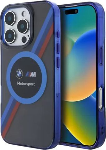 Чехол для телефона BMW Motorsport PC/TPU Circle and Tricolor (MagSafe) для iPhone 16 Pro BMHMP16L23HTPUK - 1/1
