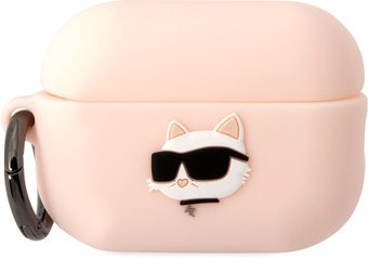 Чехол CG Mobile Karl Lagerfeld NFT 3D Choupette для AirPods Pro 2 KLAP2RUNCHP (розовый) - 1/1