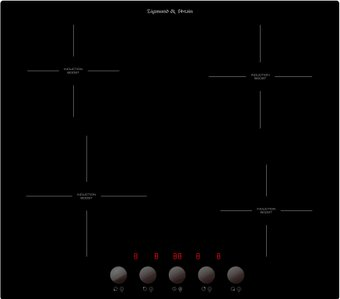 Варочная панель Zigmund & Shtain CI 45.6 B - 1/1