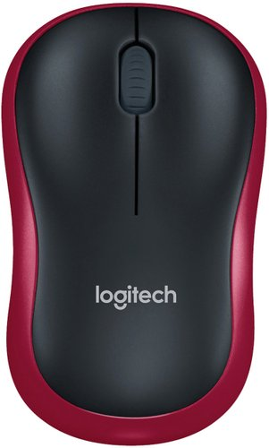 Мышь Logitech M185 (черный/красный) - 1/1