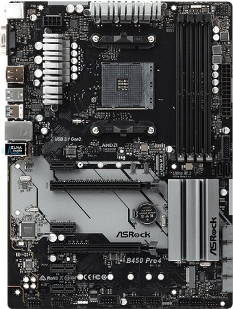 Материнская плата ASRock B450 Pro4 - 1/1