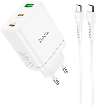 Сетевое зарядное Hoco N33 Type-C (белый) - 1/1
