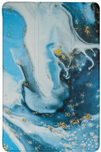 Чехол для планшета JFK Smart Case для Samsung Galaxy Tab A9+ (голубой мрамор) - 1/1