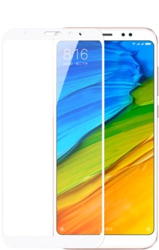 Защитное стекло KST Full glue для Xiaomi Redmi Note 5 Pro/Note 5 (белое) - 1/1