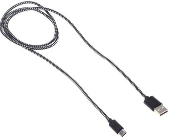 Кабель Buro USB Am Usb Type-C 1м (черный) - 1/1