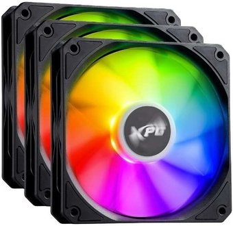 Комплект вентиляторов для корпуса ADATA XPG Vento R 120x3 ARGB PWM (черный) - 1/1