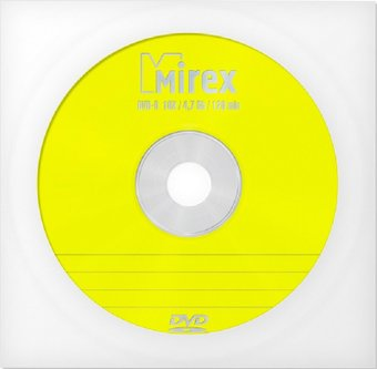DVD-R диск Mirex 4.7Gb 16x UL130003A1C (1 шт.) - 1/1